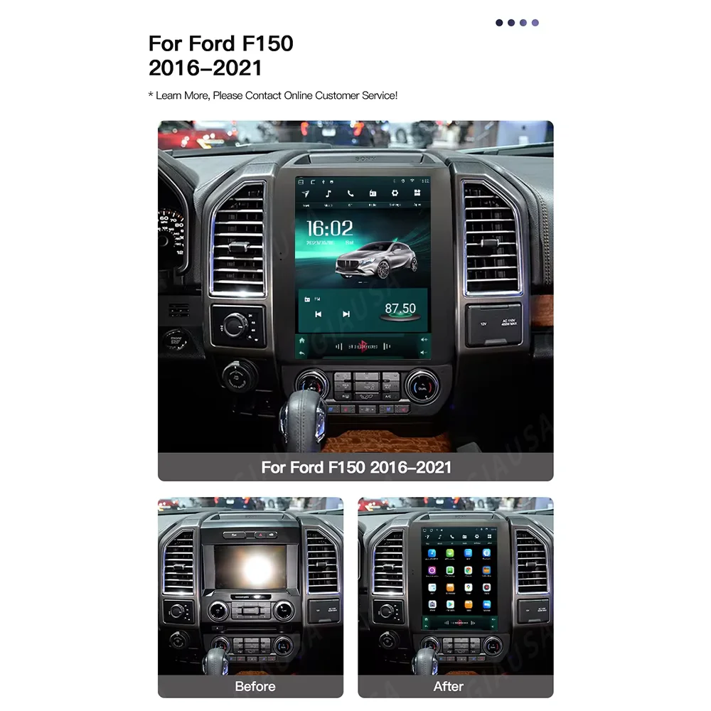 

Android 13 Car Radio Stereo For Ford F150 2016 2017 2018 2019 2020 2021 Car Radio Stereo Wireless CarPlay Multimedia Player
