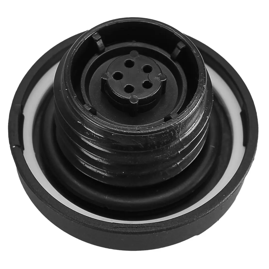 

10504 MGC791 Запирающаяся крышка топливного бензобака с ключами, подходит для Ford F150 F250 F350 F450, черный пластик