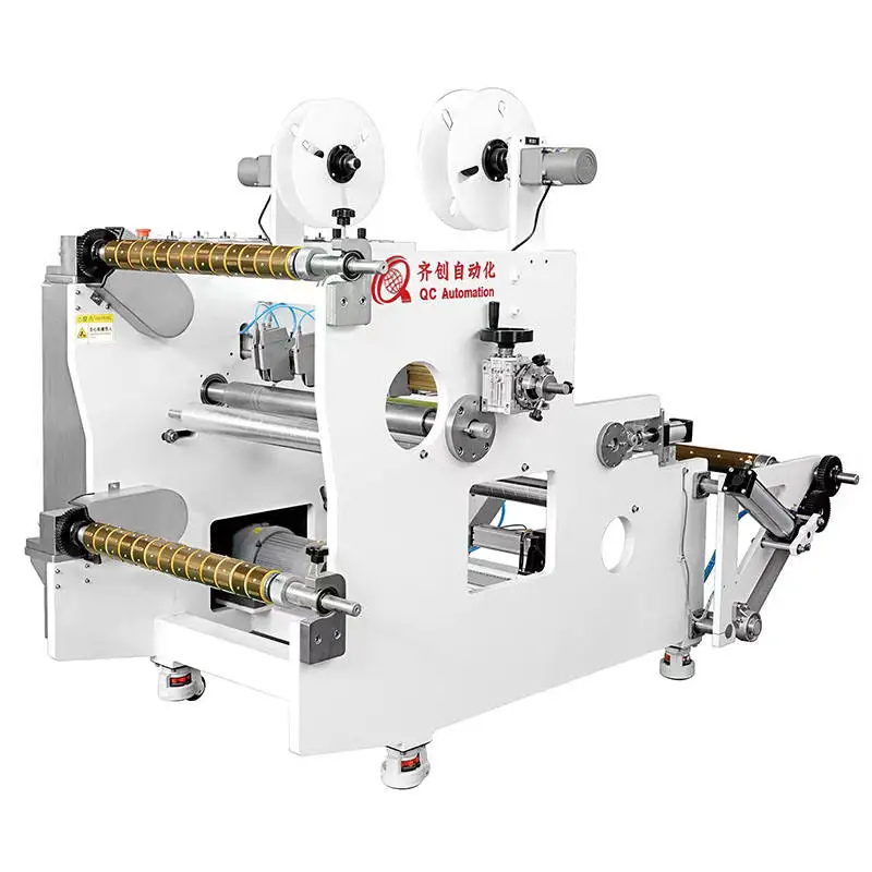 Qichuang High-Accuracy Slitting Rewinder Adhesive Tape Sheet Roll Cutting Machine with PLC Core 200m/min Capacity