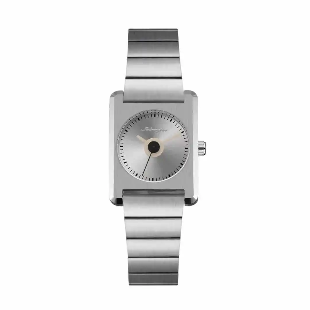 Minimalist Unisex Vintage Steel Band Quartz Watch for Women with Square Advanced Ins Style Design Wristwatch