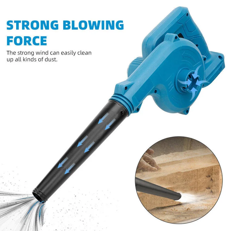 Cordless Electric Air Blower for Makita 18V Li-ion Battery 2-In-1 Handheld Blowing Suction Leaf Car Dust Cleaner Dust Collector