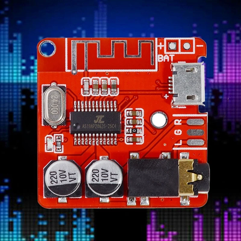 Placa decodificadora de áudio bt5.0 + caixa, mp3, bluetooth, módulo de áudio, sem perdas, alto-falante de carro, placa amplificadora de áudio, receptor de áudio diy