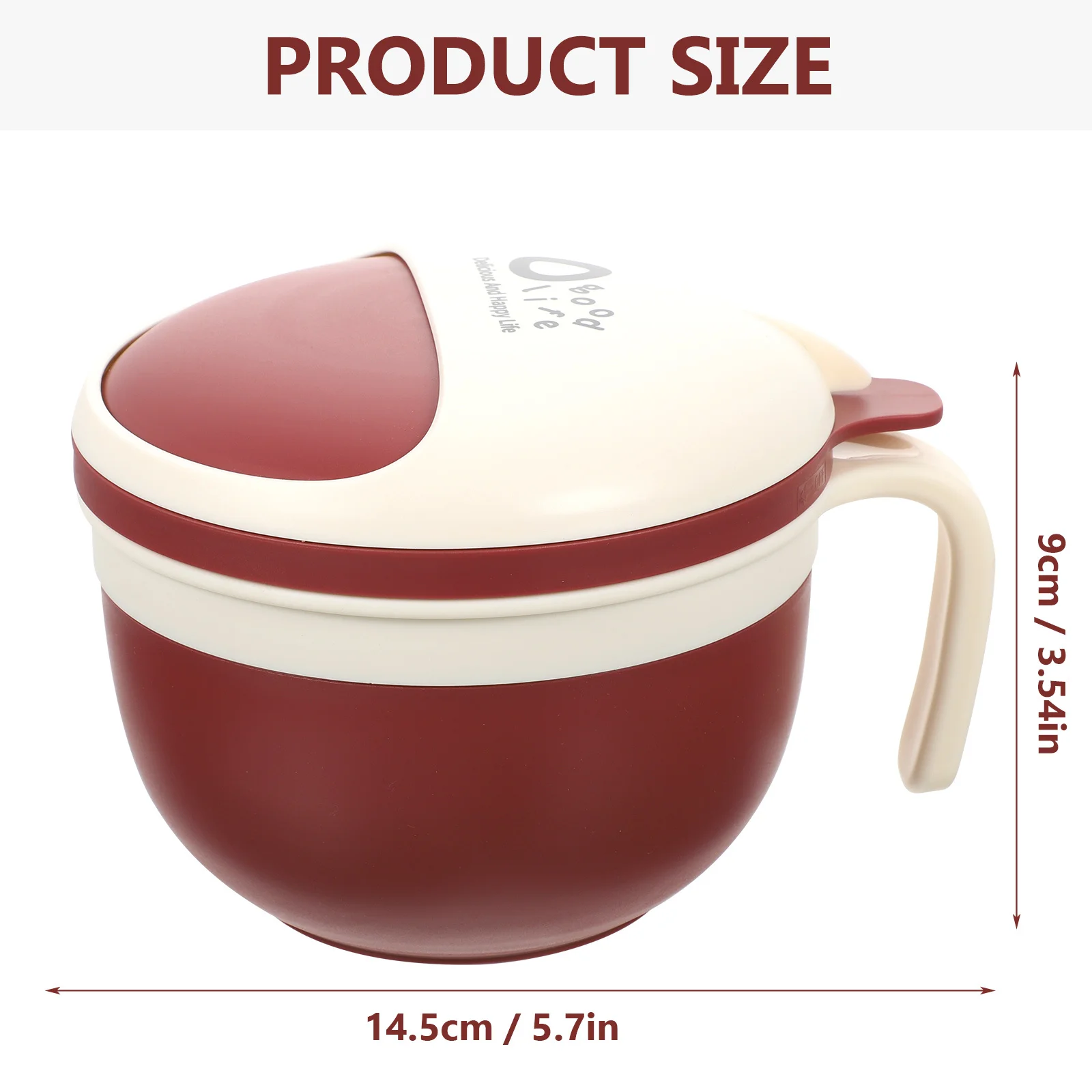 1 مجموعة وعاء رامين من الفولاذ المقاوم للصدأ مع شوكة وعاء غداء مدمج للمدرسة للاستخدام اليومي حاوية بينتو قابلة لإعادة الاستخدام للأغذية المنزلية #4