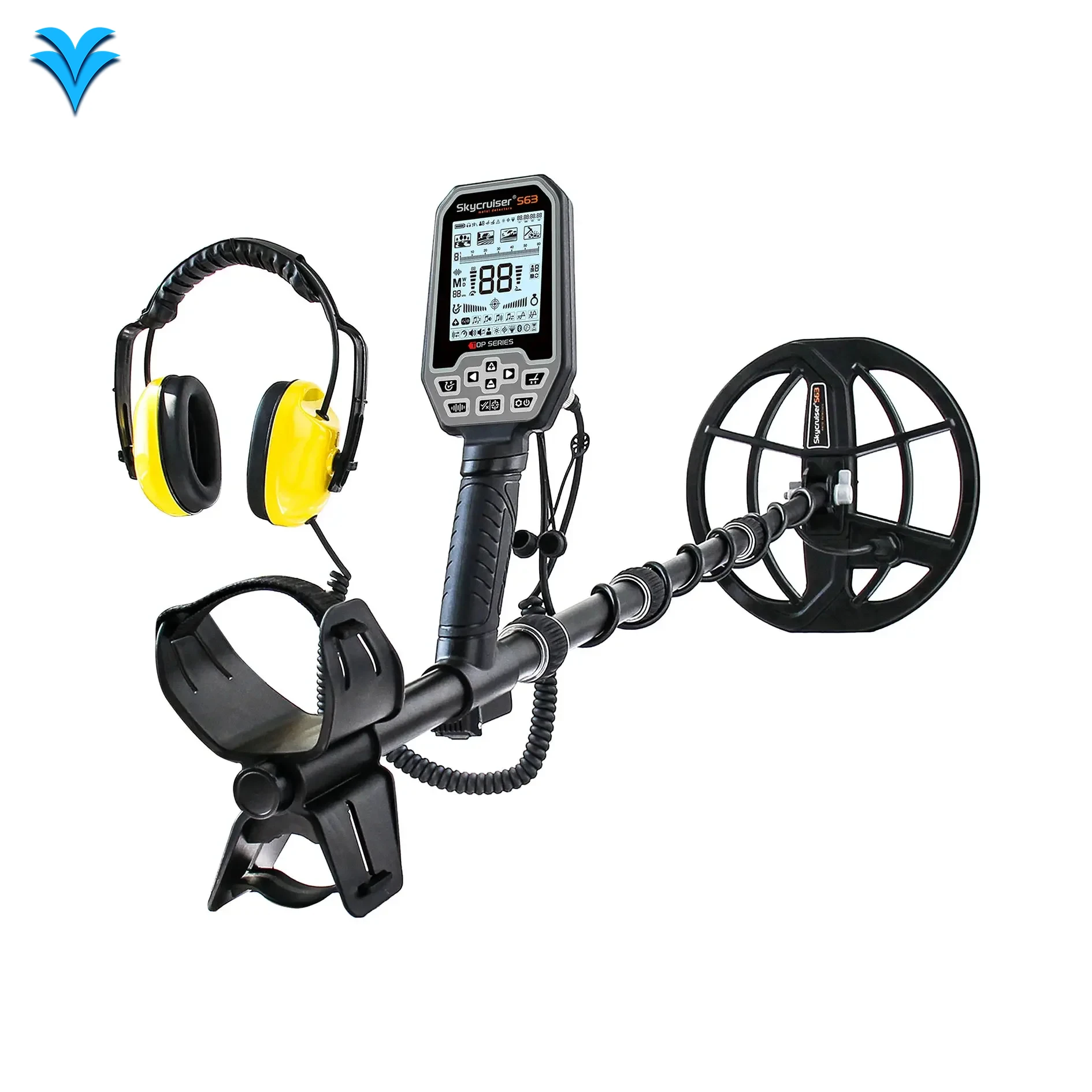 

​2025 S63 Pro Underground Metal Detector: Multi-Frequency | 5m Depth IP68 Waterproof