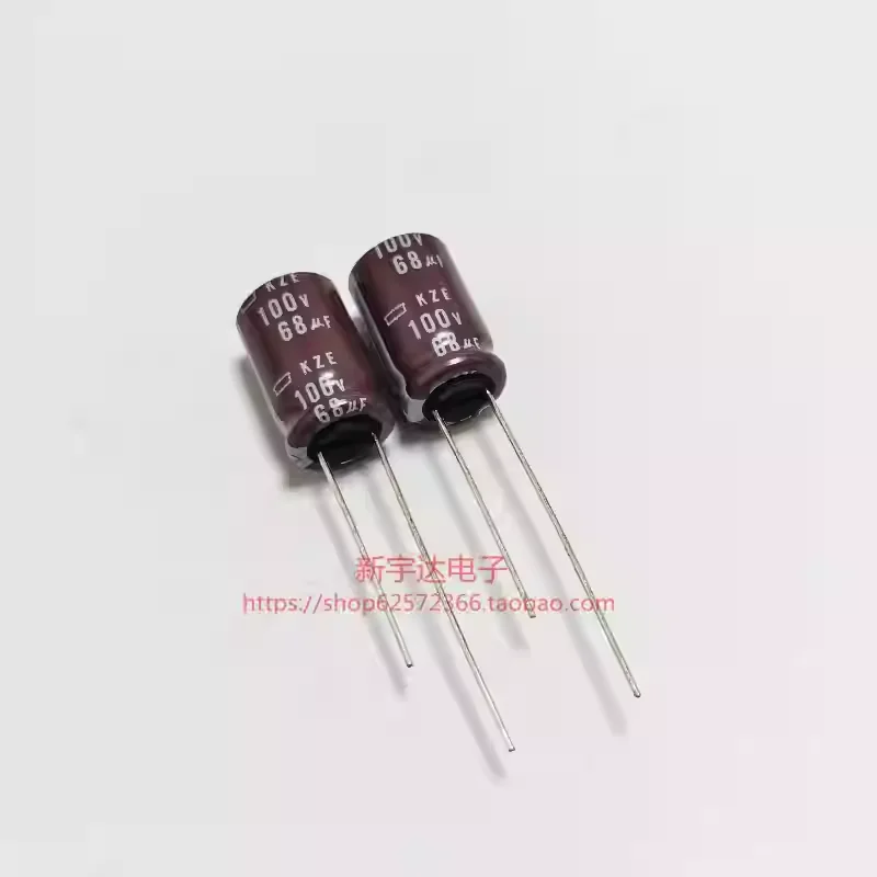 10-100PCS 100V68UF 10X16 Japanese Black Diamond KZE high-frequency low resistance original electrolytic capacitor 68UF100V