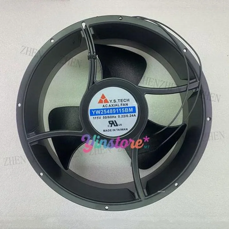 Y  1 Pc. New  for Y.STECH YW25489115BM AC Axial Fan 25489 115V 0.22/0.24A 25.4CM 2Pin