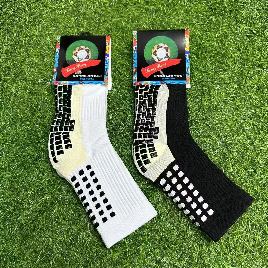 100 pairs  children breathable sports soccer socks square silicone non-slip grip football socks calcetines hombre