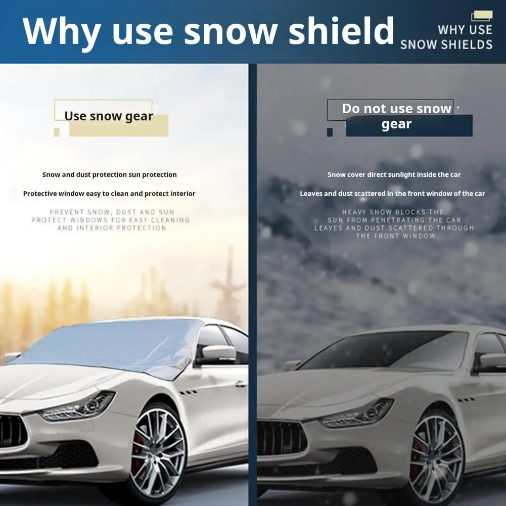 Car Frost Guard Car Windshield Cover Car Magnetic Windshield Snow Cover Uv Resistant Waterproof Anti-freeze Protector for Cars