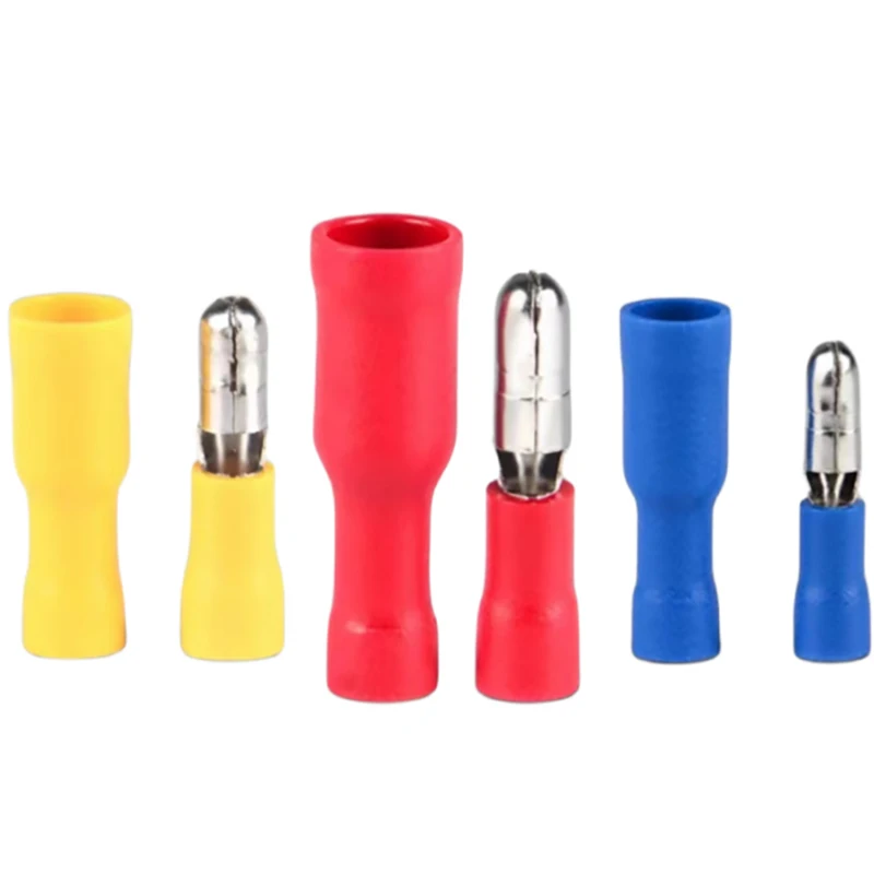 

FRD/MPD red 1-156 blue 2-156 yellow 5.5-195 bullet head cold pressed male and female wire plug docking insulation connector term
