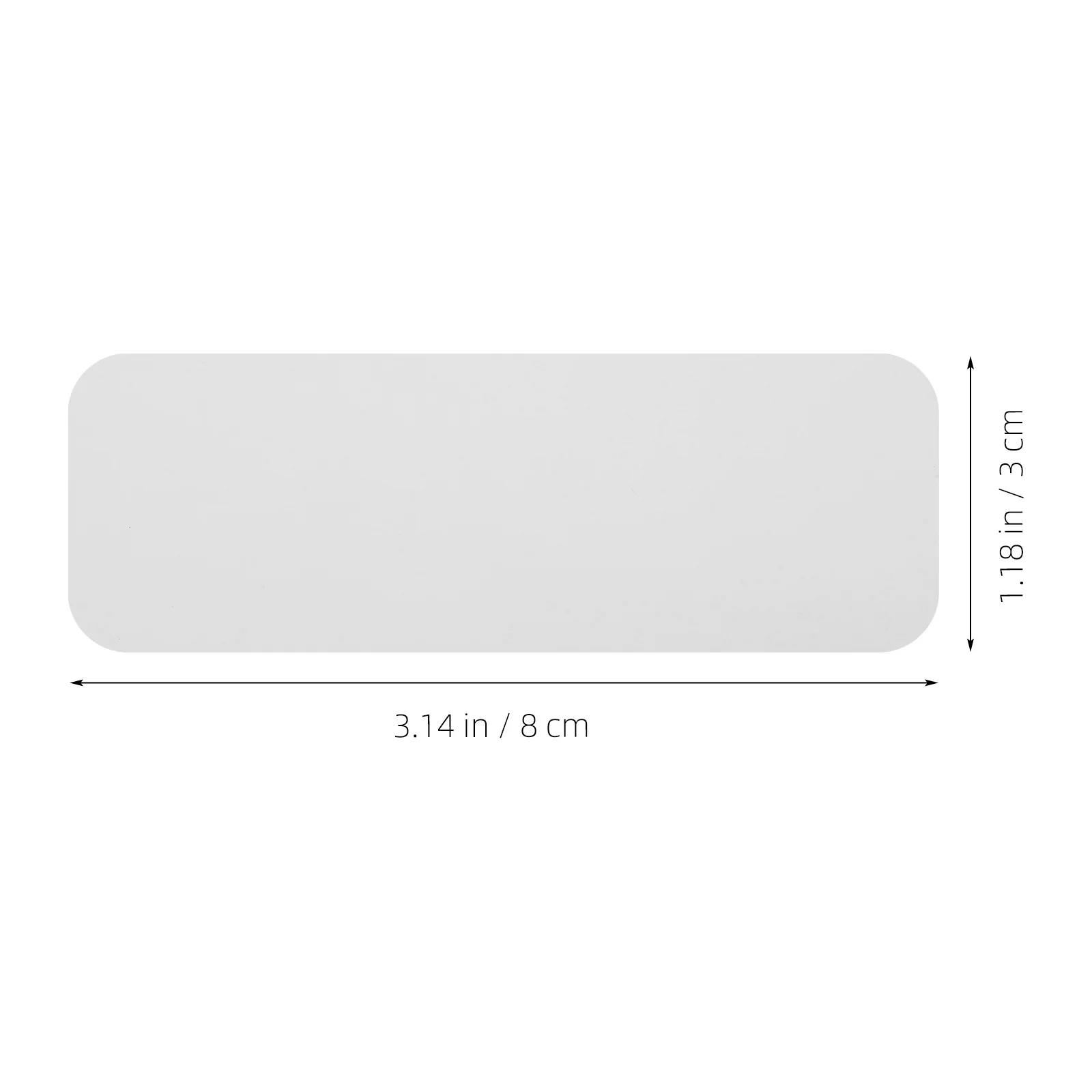 Imagem -03 - Dry Erase Frigorífico Magnetic Tag Labels Placa de Papel Revestido Branco Ímãs de Fita Gravável Nome para Sala de Aula 54 Pcs