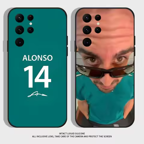 Racing F-FernandoS 14 A-Alonso Phone Case For Samsung S24,S22 Ultra,S20,S30 plus,S22 plus,S23,S30 ultra 5G Silicone Cover