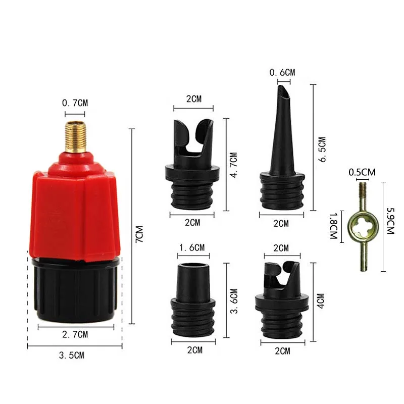 For SUP Paddle Boarding Air Valve Adapter Aerated Slurry Plate Multifunctional Converter Head Canoe Rubber Boat