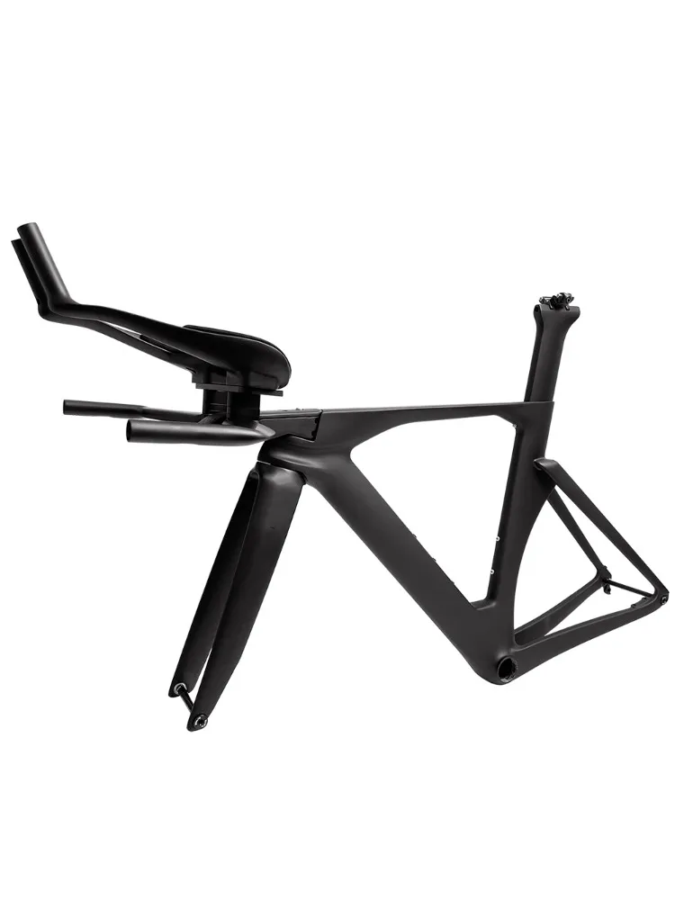 AliExpress Airwolf New Aero Design Carbon TT Bike Frame Full Carbon Disc Brake BB386 Lightweight 1300g Time Trial Frame Customizable Colors