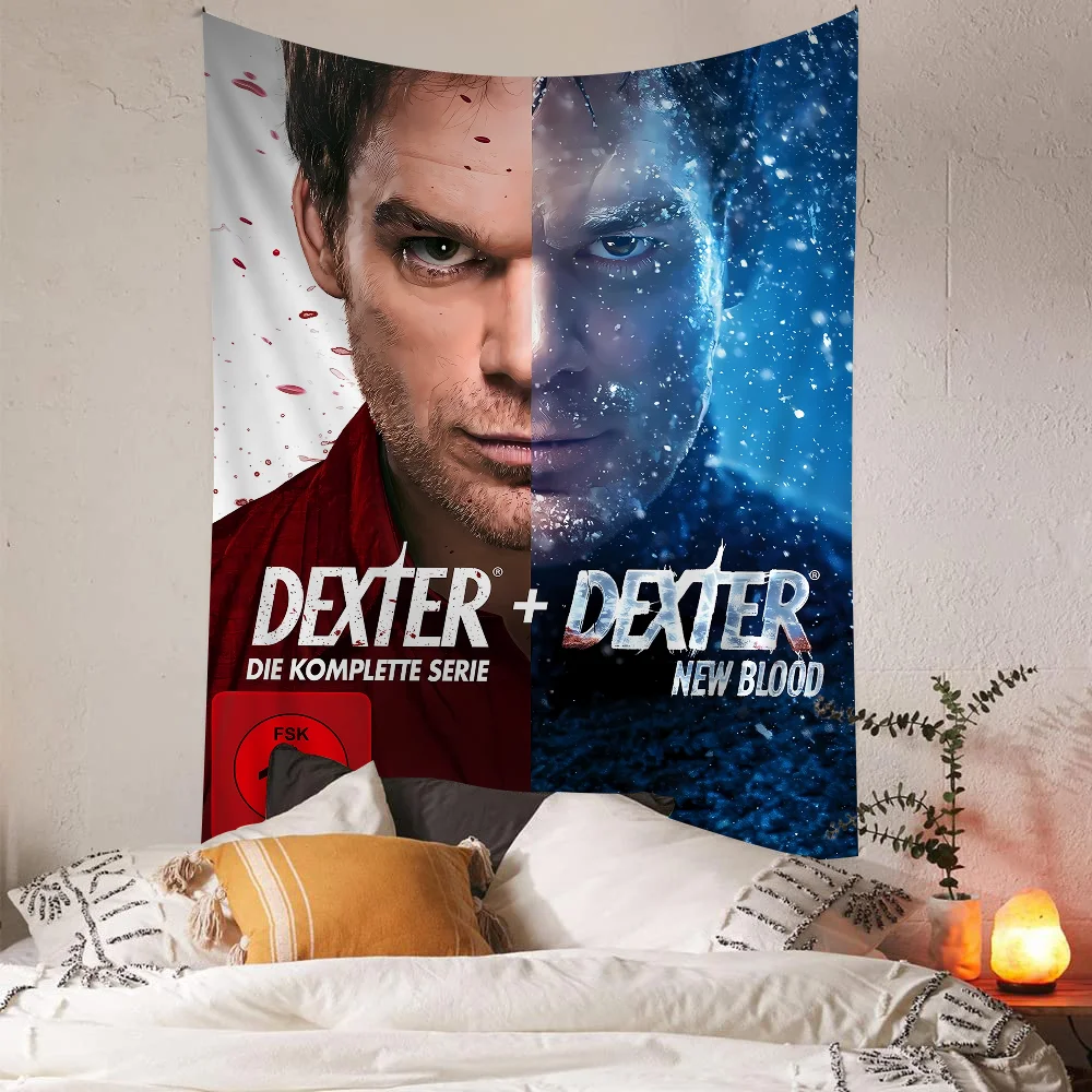 Horror TV Show Dexter Hanging Bohemian Tapestry Hanging Tarot Hippie Wall Rugs Dorm Japanese Tapestry