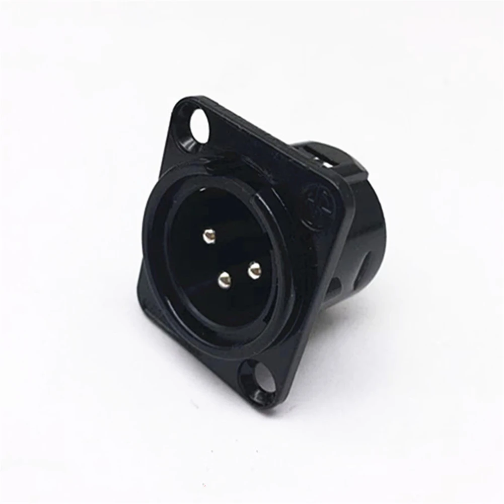 

Premium XLR Connector Panel Mount, 3 Pin Mic Jack Audio Connector Suitable for Patch Bay and Snake Cable Setups