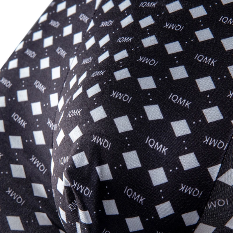 6PCS Ropa interior estampada de moda para hombre de punto 6T666 95% poliéster elástico