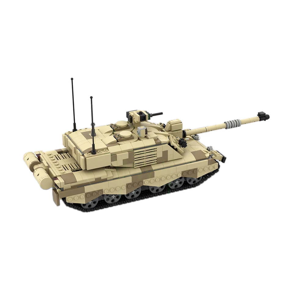 WW2อาวุธ Series Challenger 2รถถัง MOC อาคารบล็อก DIY อิฐหุ้มเกราะติดตามของเล่นของเล่น