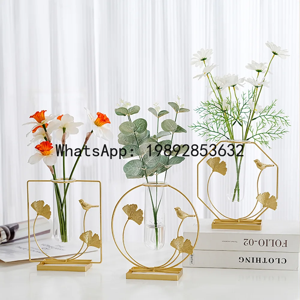 

Decorative living room tabletop flower arranger, ornament, dining table artificial flower vase, handmade floral container