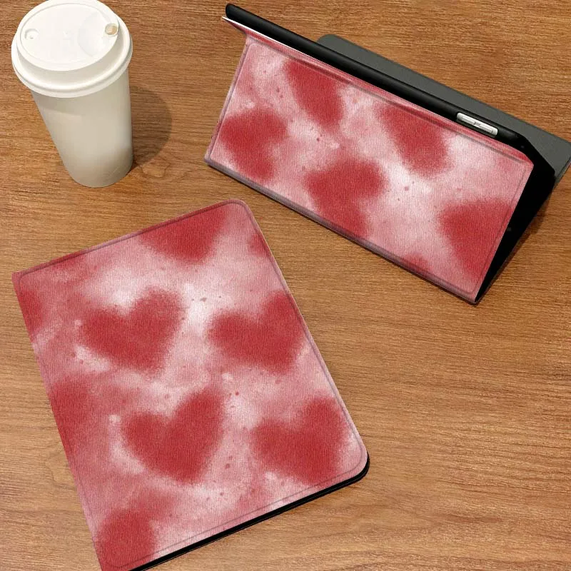 

Cartoon Argyle Heart Pattern Case For Samsung Galaxy Tab S6 S7 S8 S9 S10 S11 FE Plus Lite Tablet