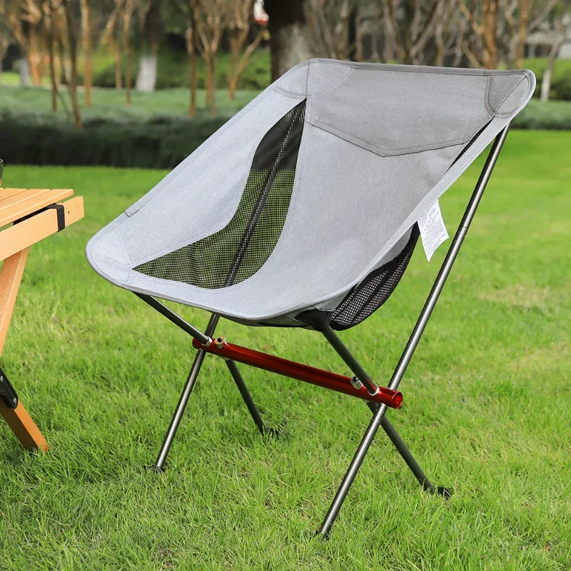 

Outdoor Folding Chair Aluminum Alloy Convenient Lazy Backrest Leisure Home Camp Fishing Chair