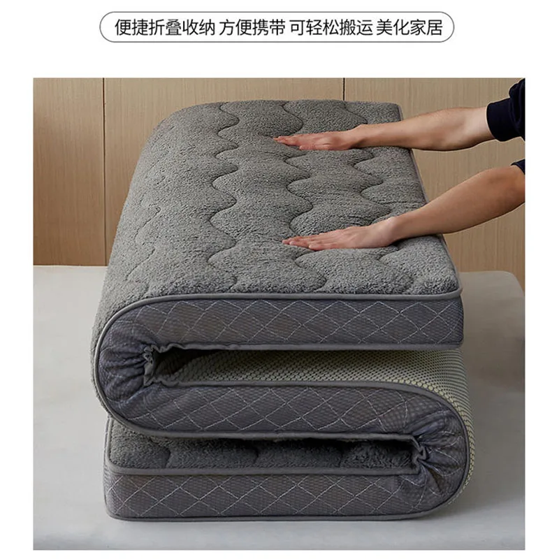 Lamb fleece mattress cushioned bedroom household thick warm mat autumn and winter student dormitory bedding special mattress