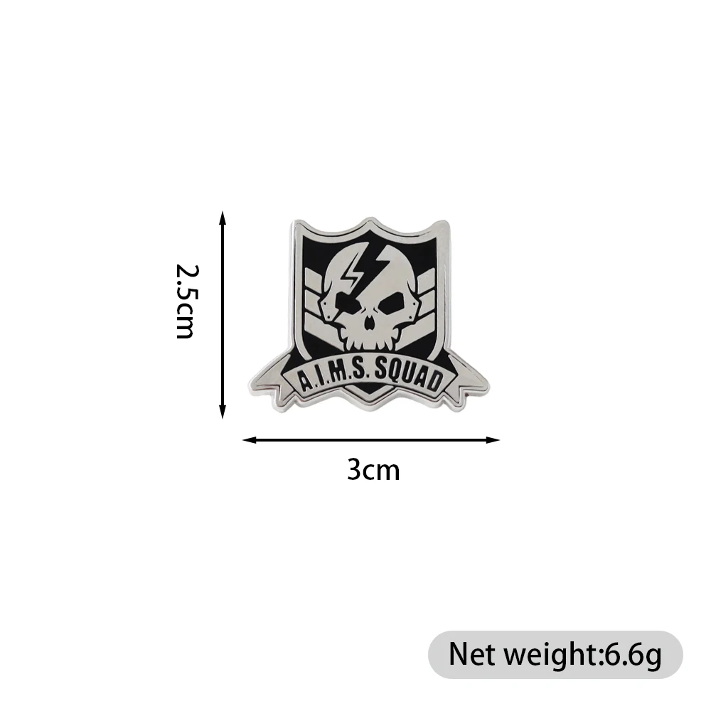 Kamen Rider Zero-One A.I.M.S. Squad Emaille-Pin Live-Action Science-Fiction Totenkopf-Band Fangeschenk Abzeichen Cosplay-Zubehör – Detail 2