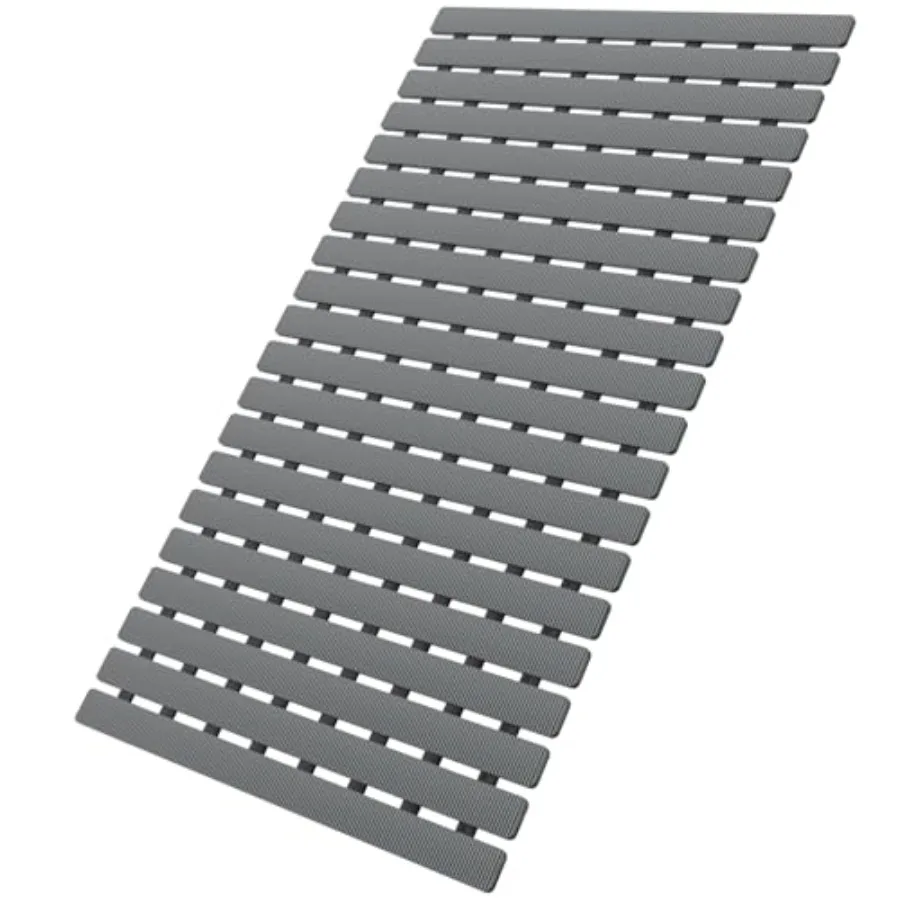 

Bathtub Mat Non Slip Shower Mat for Inside Shower Suction Cups Design and Drain Holes 27.5 X 15.7 Inch Bathroom Essentials Safe