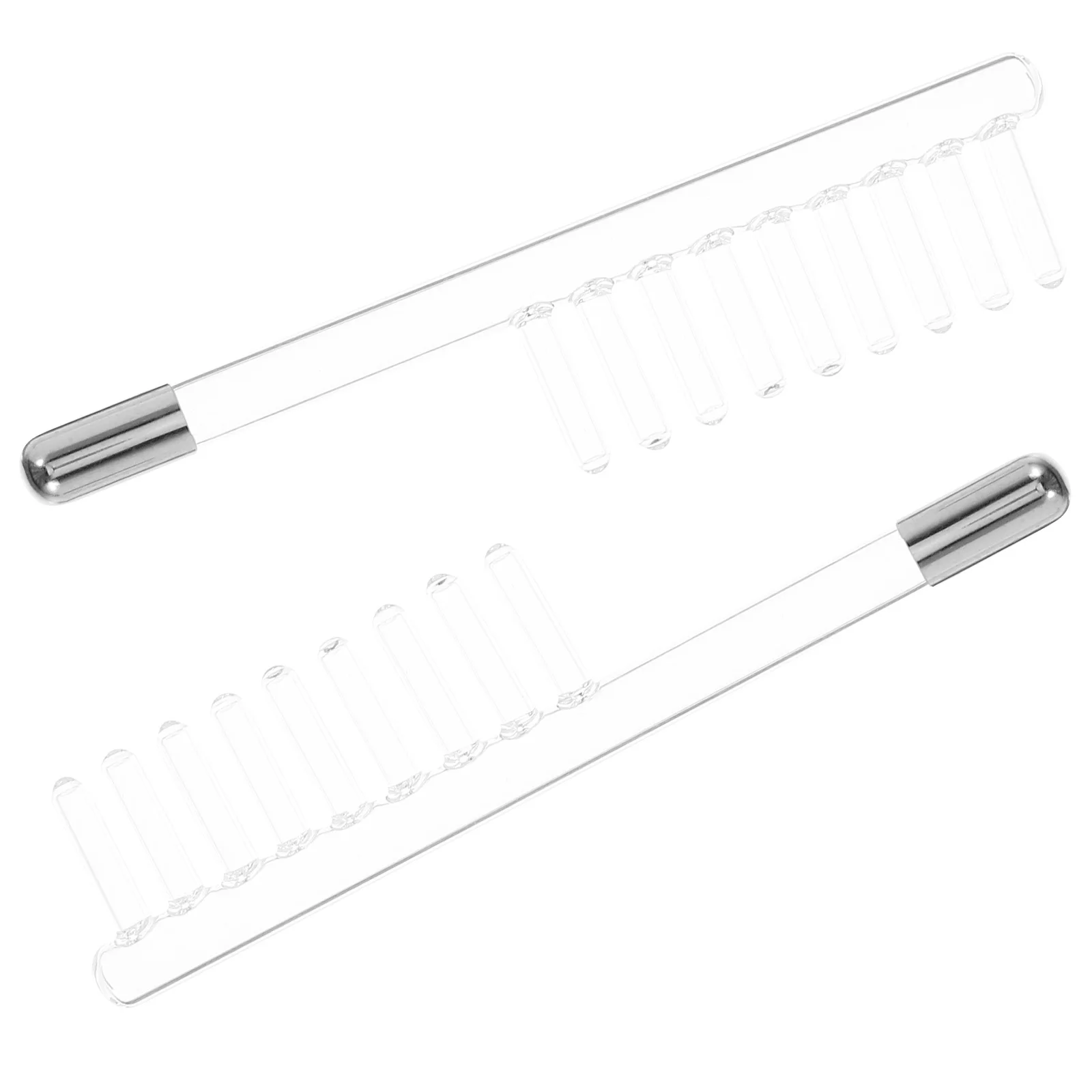 2-teiliger Elektrodenstab, Glasrohr, Hochfrequenz-Geräteersatzteile, langlebiges, nicht leitendes Zubehör für sichere Behandlung