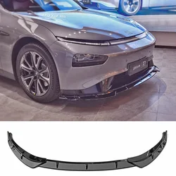 Front Bumper Lip Skirts for Xpeng P7 Air Splitter 2020 to 2023 Car Body Kit Black Spoiler Accessories