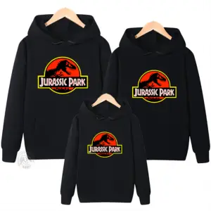 Jurassic Park Autumn Hoodie Kids Clothes Boys Dinosaur Printing Sweatshirt Girls Long Sleeve Clothing Top AliExpress