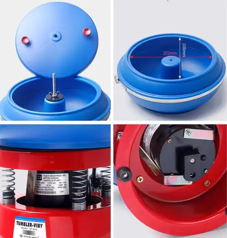 Vibrating Tumbler Polishing Machine for Gold Silver Metal Stone Jade Agate - Jewelry Grinder Polisher Tool