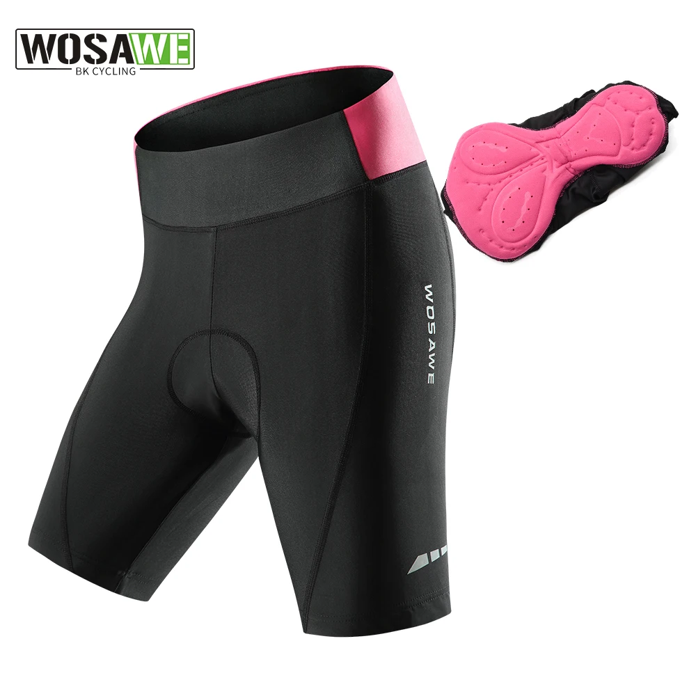 

WOSAWE Summer Cycling Shorts Gel Padded Breathable Women's Bicycle Tights Ciclismo Riding Downhill Road Bike MTB Shorts