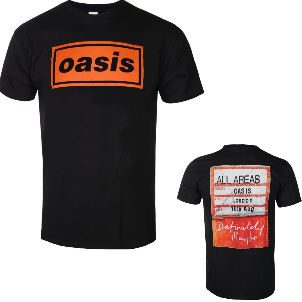New Oasis Graphic Cotton T-shirt Unisex Summer Short Sleeve 