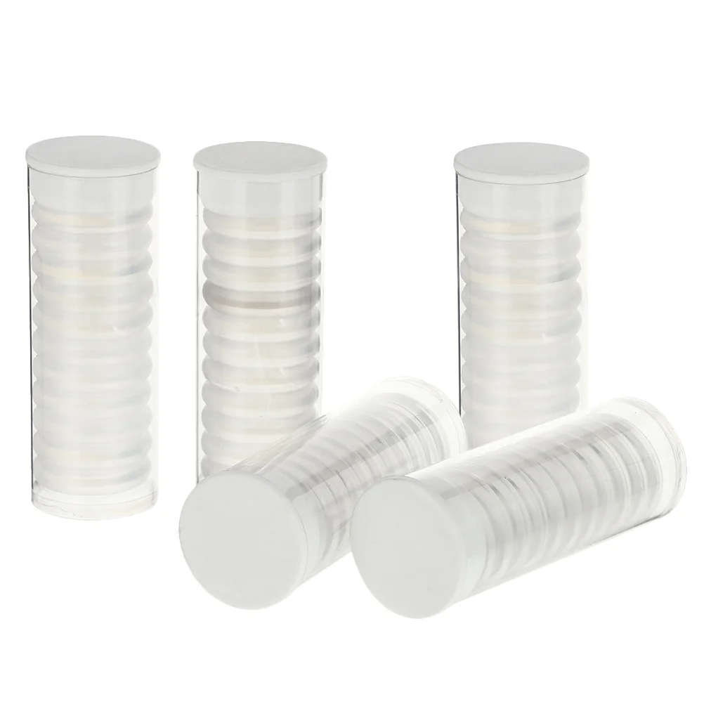 55 Pcs Disk Loose Leaf Disc Planners Binding Buckles Binder Discs Clear Expander