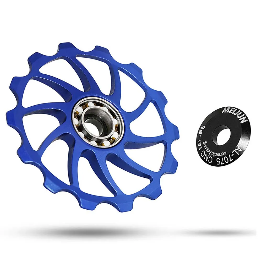 MTB Mountain Bike Ceramics Bicycle Parts 14T 15T 16T Pulley Wheel Guide Wheel Rear Derailleur Guide Roller Bearing