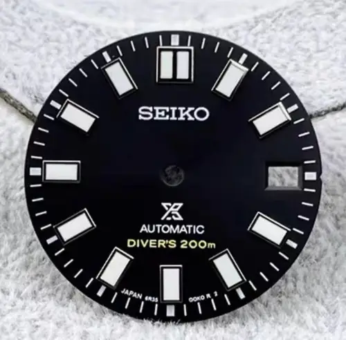 28,5mm NH35 Dial NH36 dial S logo Sunray 62MAS Prospex Green Mod Fit NH35/NH36 piezas de repuesto modificadas para piezas de mods seiko