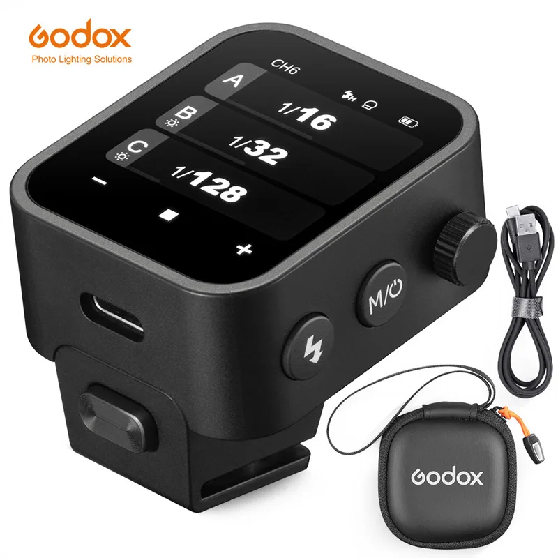 

Godox X3 Flasher Touch Screen Wireless Trigger TLL Automatic Light Measurement High Speed Synchronous Touch Screen Emitter