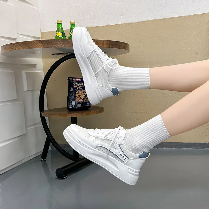 Tennis Sneakers Woman Spring Autumn Sports Board Shoes Fashion Comfort Colorful Casual Academy Style Little White Shoes Female