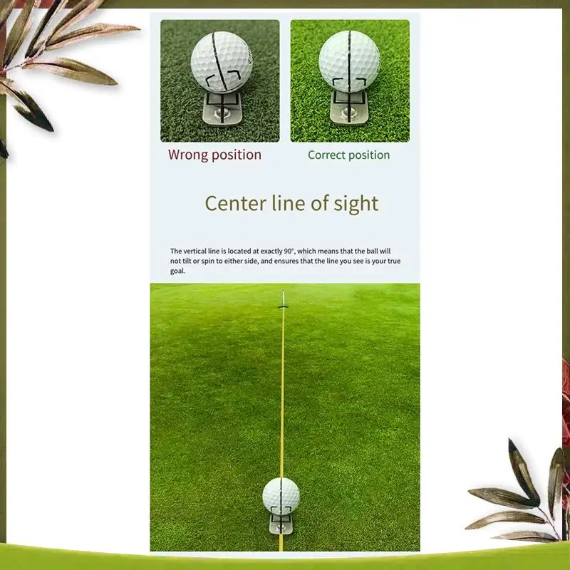 Golf Ball Mark Magnetic Swing Train Putting Practice Golf Hat Clip Mark Set Trident Scriber Golf Training Aids Replacement