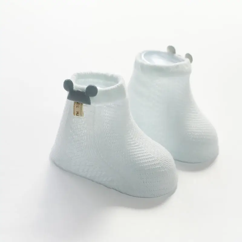 Calcetines para recién nacidos, calcetines tobilleros finos sin costuras de algodón para bebés de 0 a 6 meses, bonitos calcetines para primavera y otoño para niños y niñas ​
