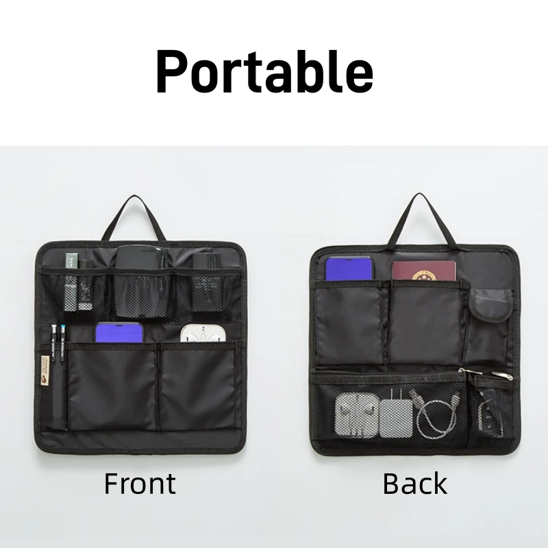 Borsa per inserto per Organizer per trucco per borsa da viaggio interna borsa portatile borse per cosmetici adatte a varie borse per zaino da donna