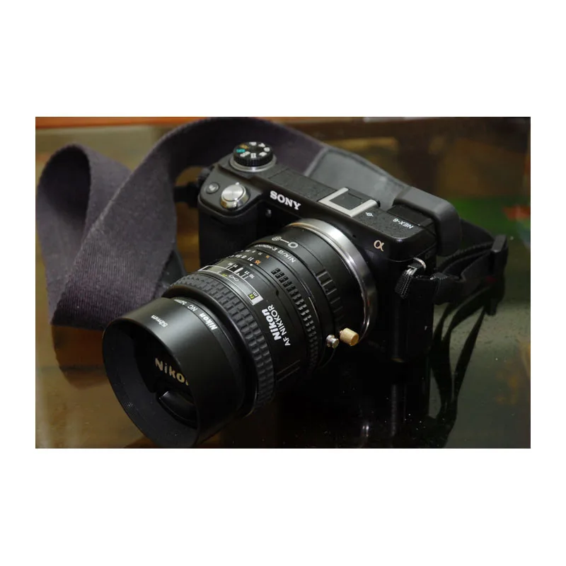 สําหรับ Nikon AI เลนส์อัตโนมัติ E-mount อะแดปเตอร์เลนส์กล้องสําหรับ Sony NEX5 5R NEX-7 A5000 A5100 A6000 A6300 A6400 A9 A7 II A7R II A7III