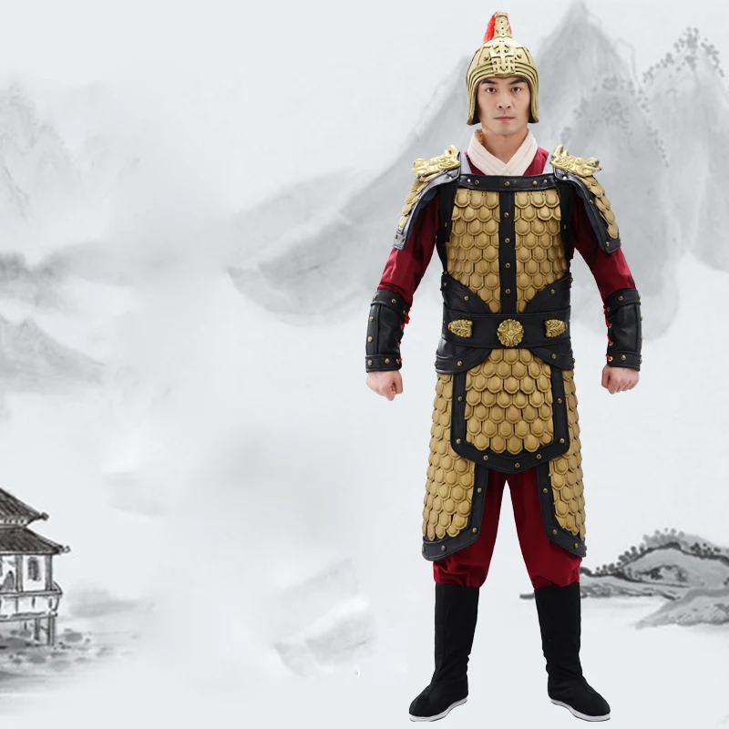 

Han Tang Song Ming Dynasty Helmet Armor Ancient China Emperors War Robe Stage Costume Film TV Expeditions Force Suit of Armour