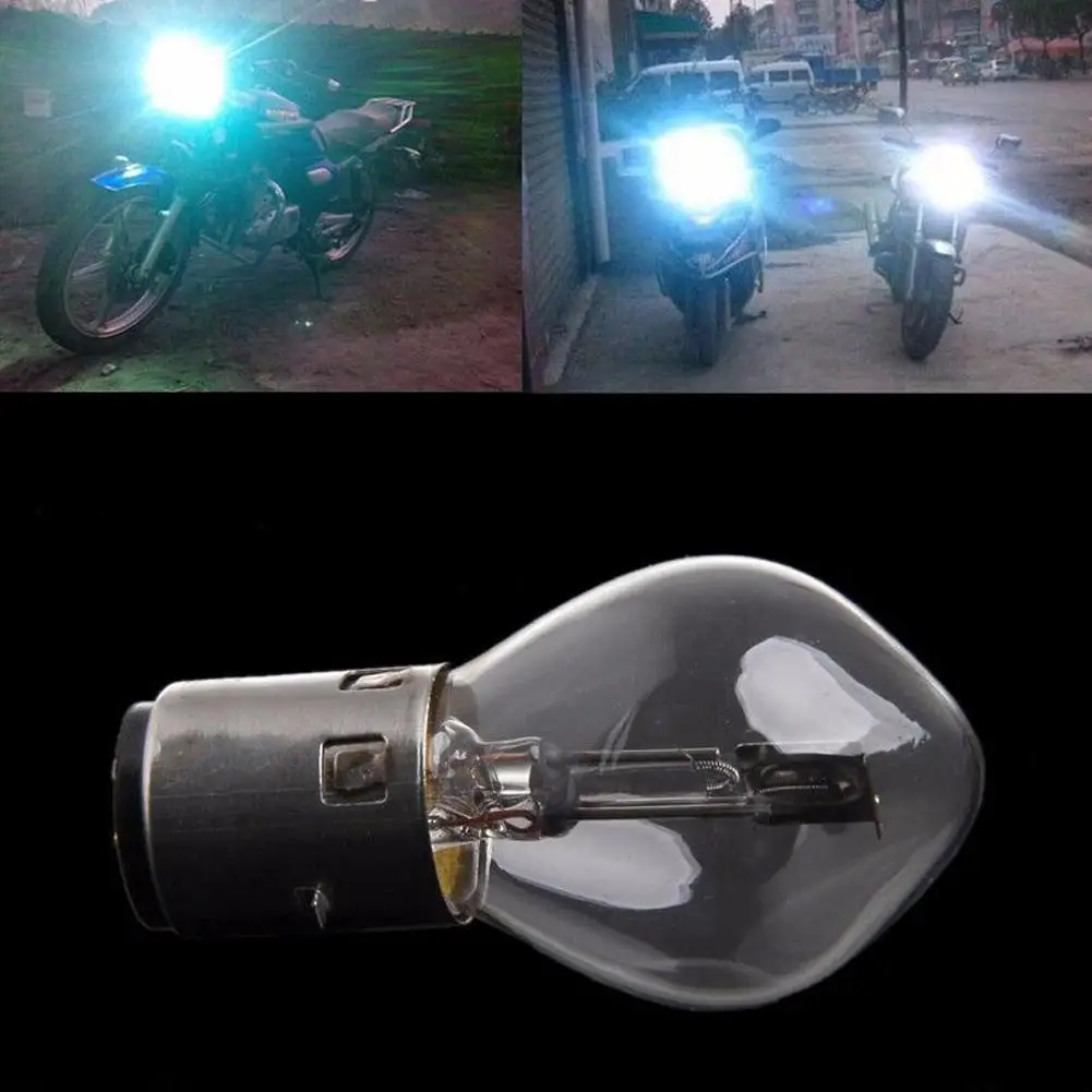 2PCS Halogen Headlamps Bulbs ATV Moped Scooter Lights 12V 35W B35 BA20D Motor