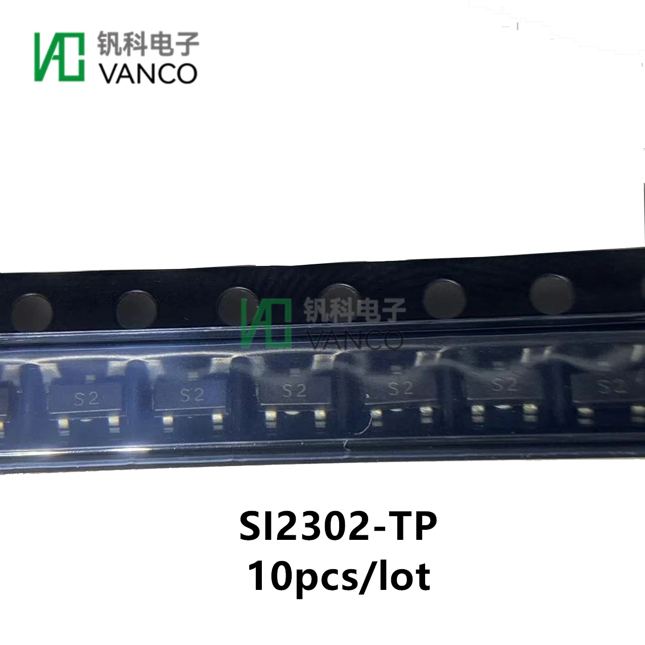 10pcs Kit Transistor Kit SI2302-TP MOSFET N-CH 20V 3A SOT-23 In Sctock