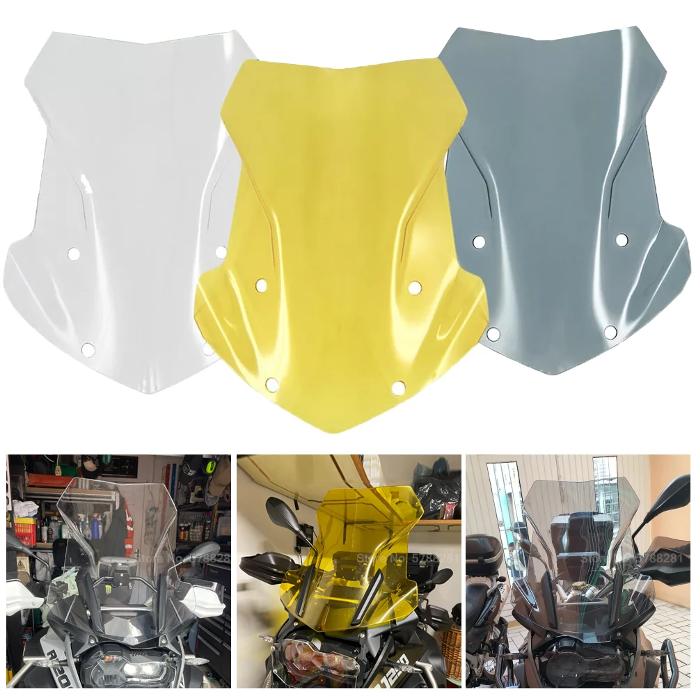 Motorcycle Front Windshield Windscreen Wind Shield Screen Deflector Spoiler Protector For BMW R1200 GS R1250 GS ADV LC 2013-2022