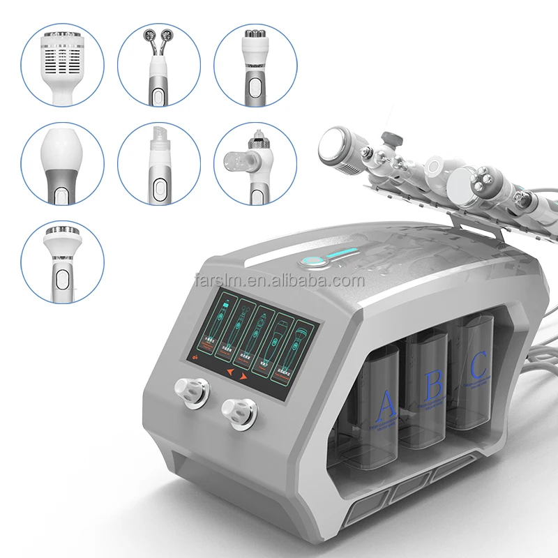 

Многофункциональный 7 в 1, кислородный струйный пилинг, дермабразия, машина для глубокой очистки, машина для глубокой очистки, машина для ухода за кожей лица с водяными пузырьками