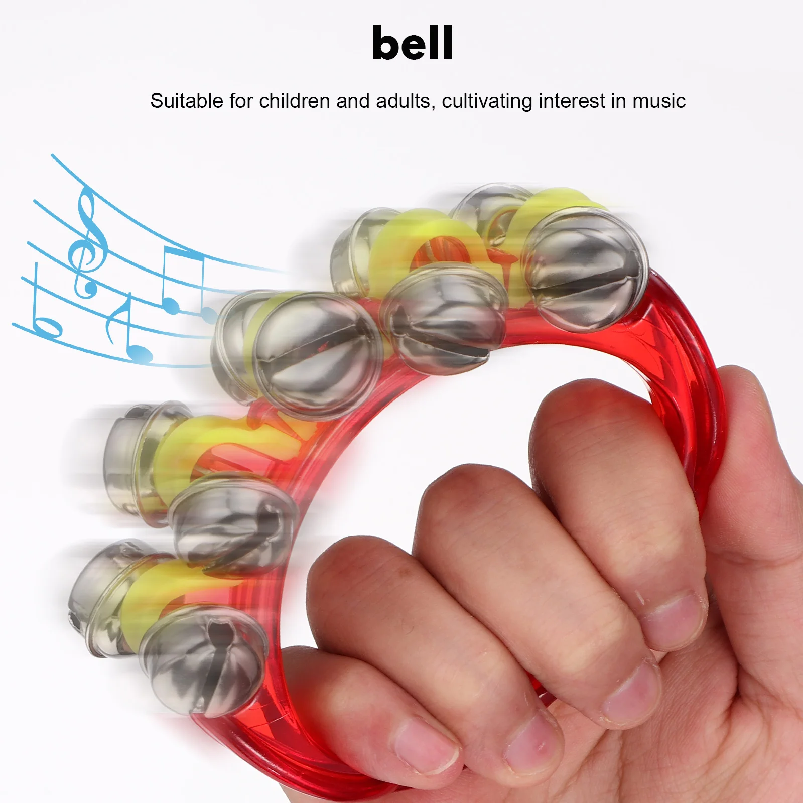 

8 pcs Wrist Bell Foot Colorful Bells 4 Pairs Red Blue Percussion Kids Musical Toys Instruments Christmas Favor