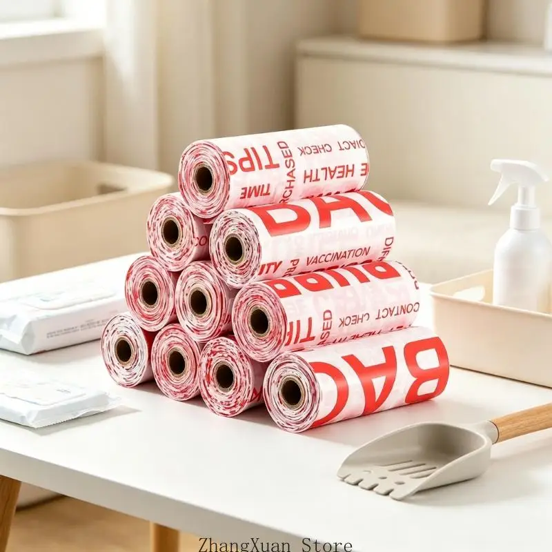 Hundekotbeutel, 10 Rollen, für tägliche Spaziergänge, Ausflüge und Reiseabfälle, 3 x – Detail 2