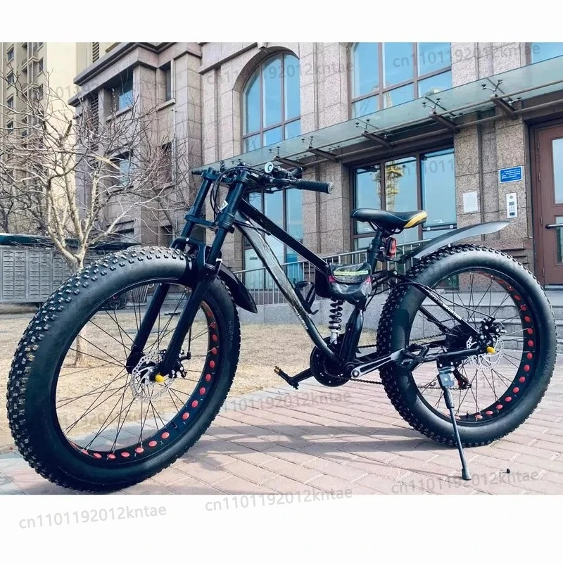 26-Inch 7-Speed, Mountain Bike Bike Adult Off-Road Bike, Snowmobile 4.0 Large Tires Men's and Women's